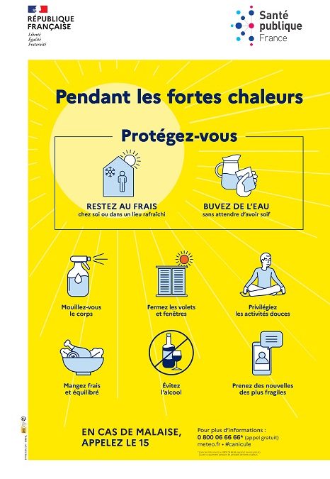 Pendant les fortes chaleurs