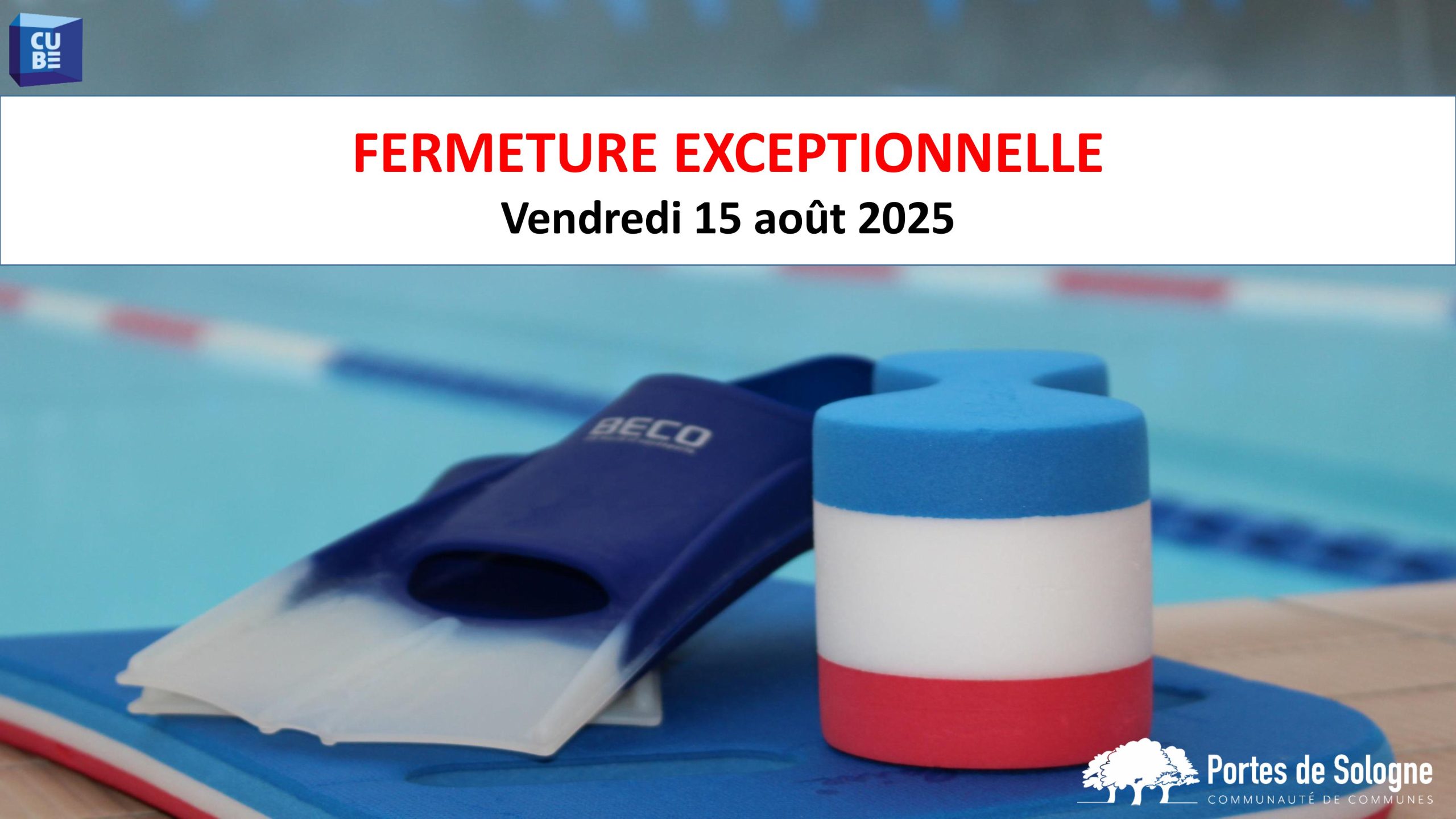 Fermeture du vendredi 15 août 2025