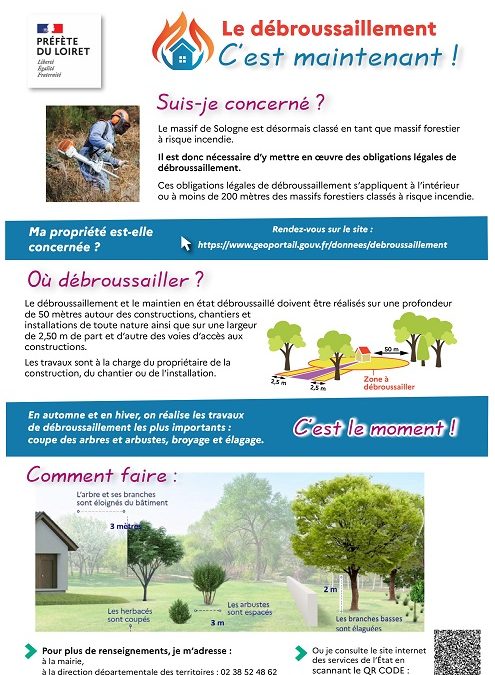 Le débroussaillement c’est maintenant