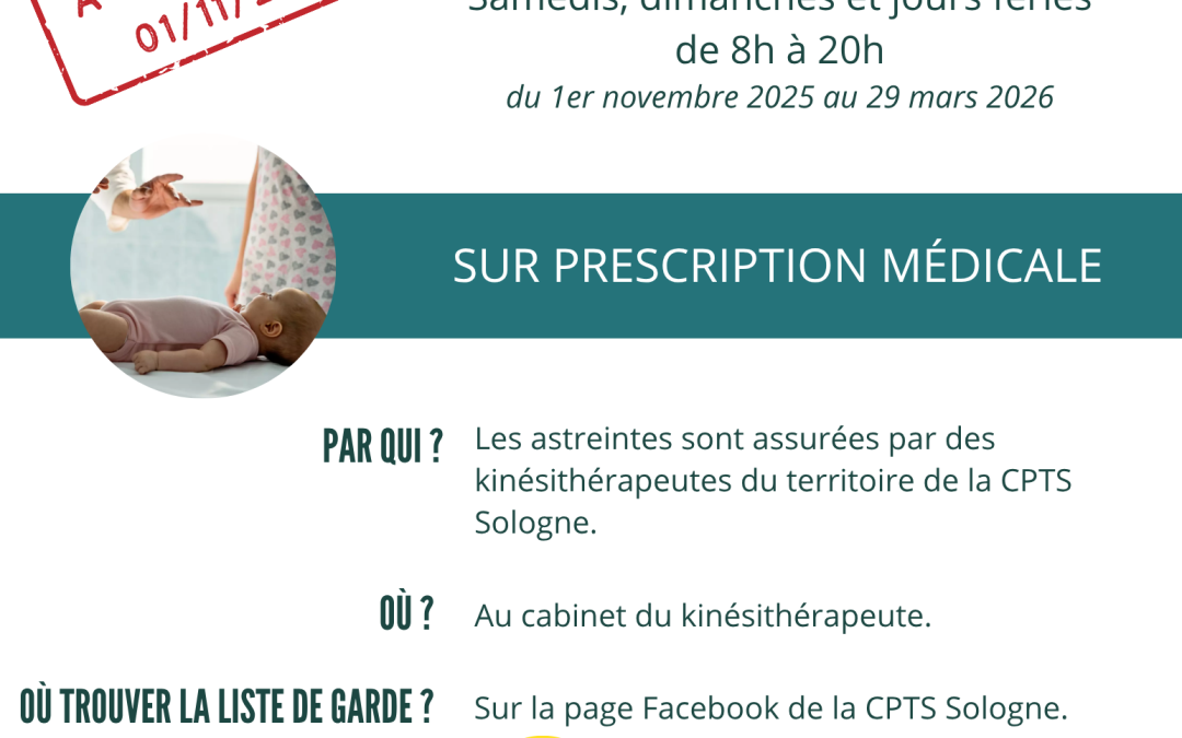 Astreintes kinésithérapie respiratoire